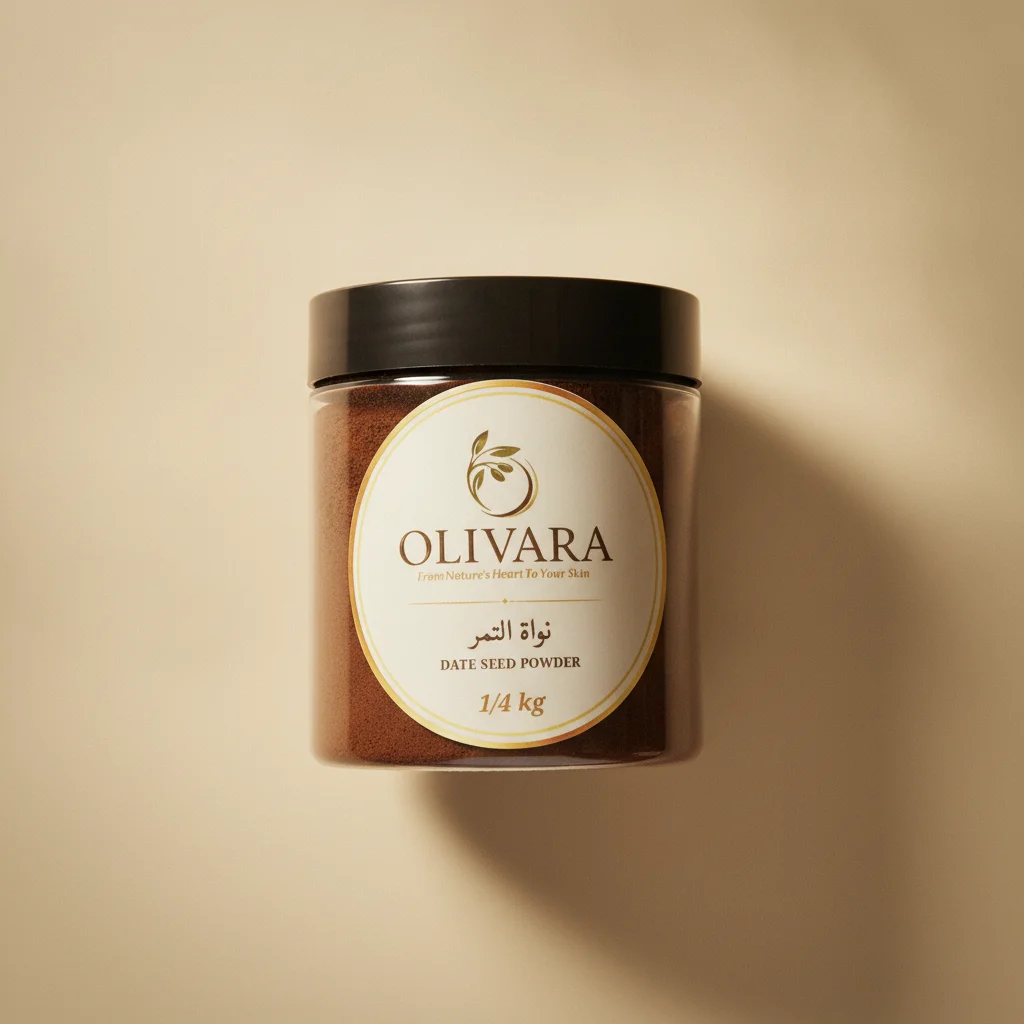 نواة تمر مطحونة – Olivara للعناية بالشعر – تكثيف طبيعي