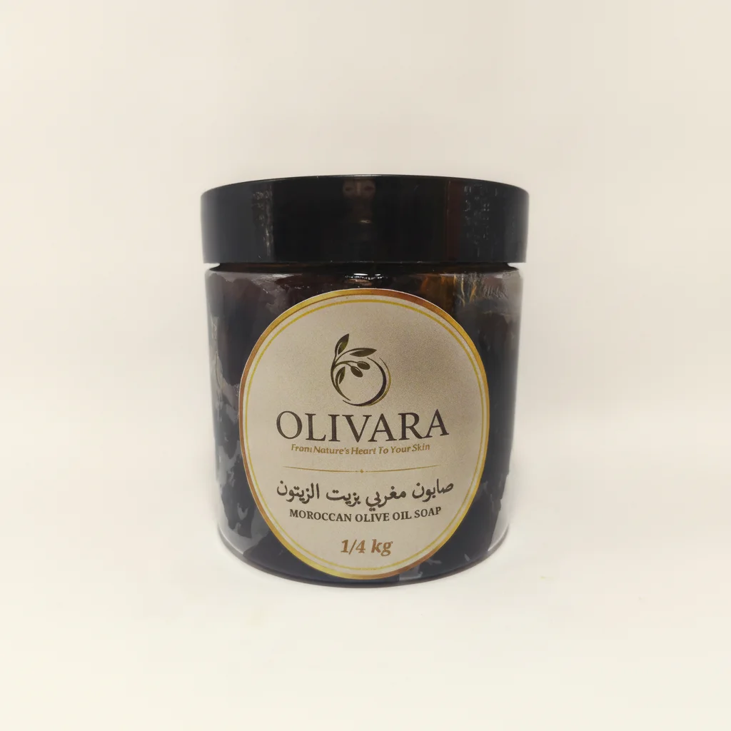 Traditional Moroccan Black Soap – Hero Shot | Olivara